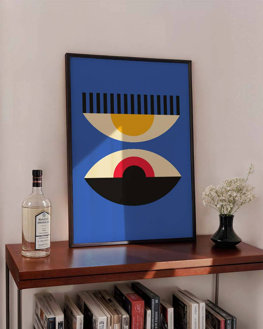 Bauhaus Double Eye Poster