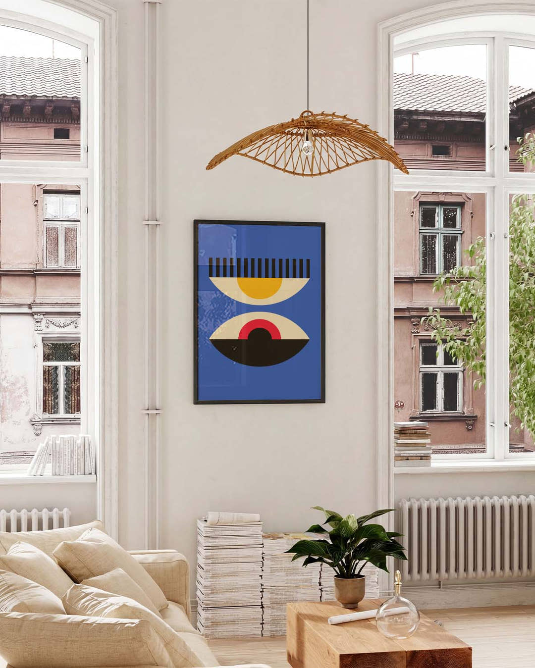 Bauhaus Double Eye Poster