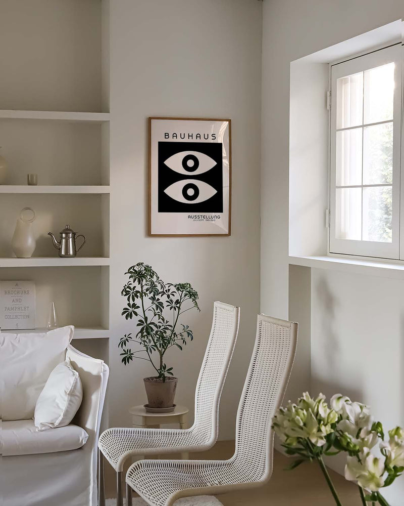 Bauhaus Poster abstrakt – Bauhaus Double Eye