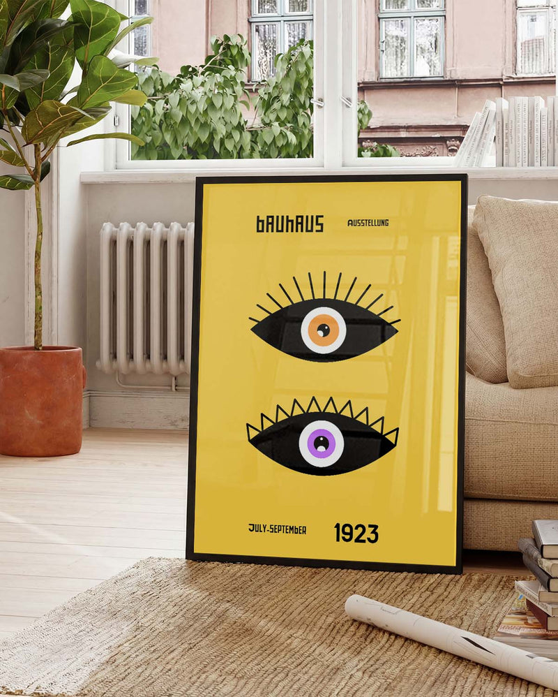 Bauhaus Poster Augen – Bauhaus Double Eye Modern