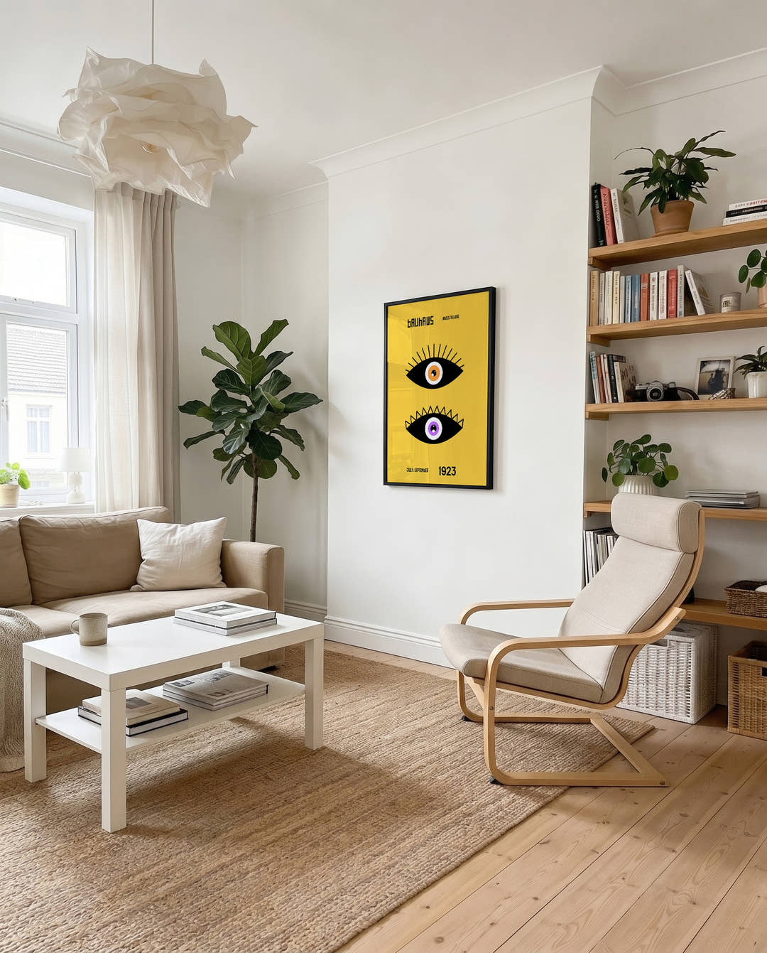 Bauhaus Poster Augen – Bauhaus Double Eye Modern