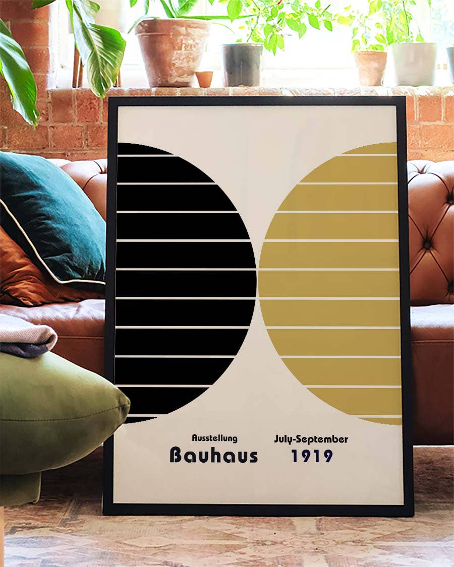 Bauhaus Poster Kreise – Bauhaus Dual Circle Stripes