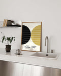Bauhaus Poster Kreise – Bauhaus Dual Circle Stripes