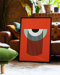Bauhaus Eye Stripes Poster
