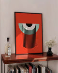 Bauhaus Eye Stripes Poster