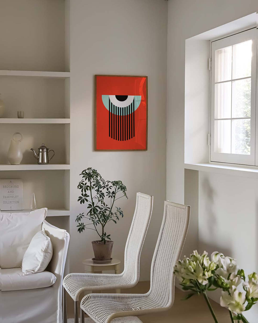 Bauhaus Eye Stripes Poster