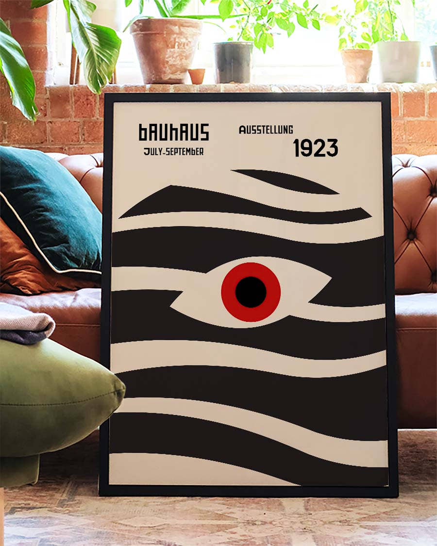 Bauhaus Poster Auge – Bauhaus Eye Wave Abstract