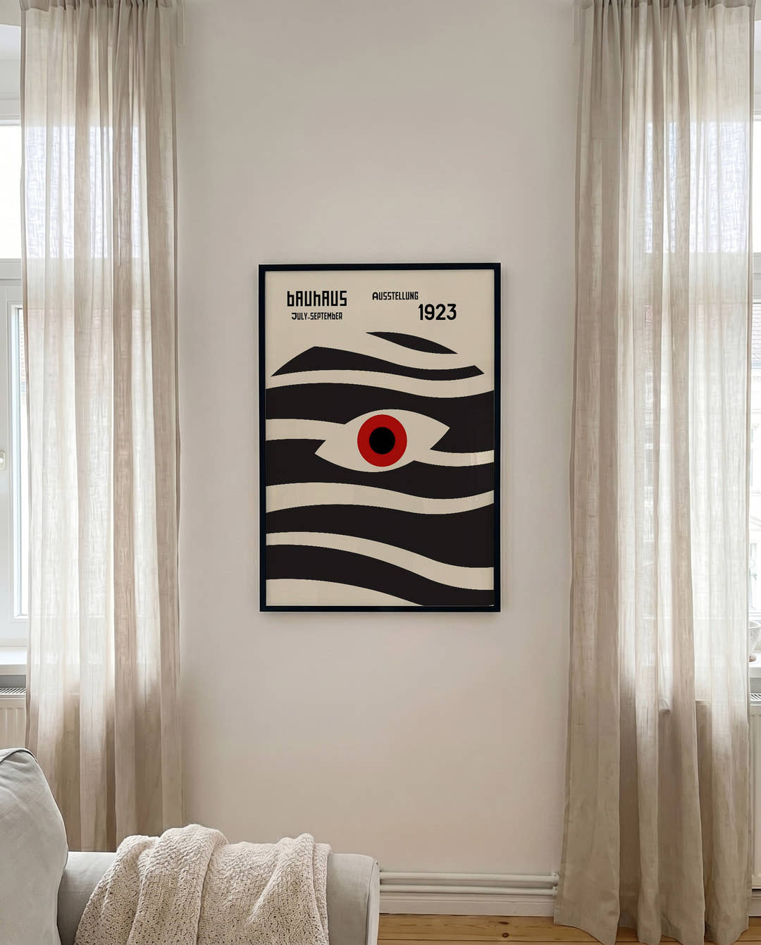 Bauhaus Poster Auge – Bauhaus Eye Wave Abstract