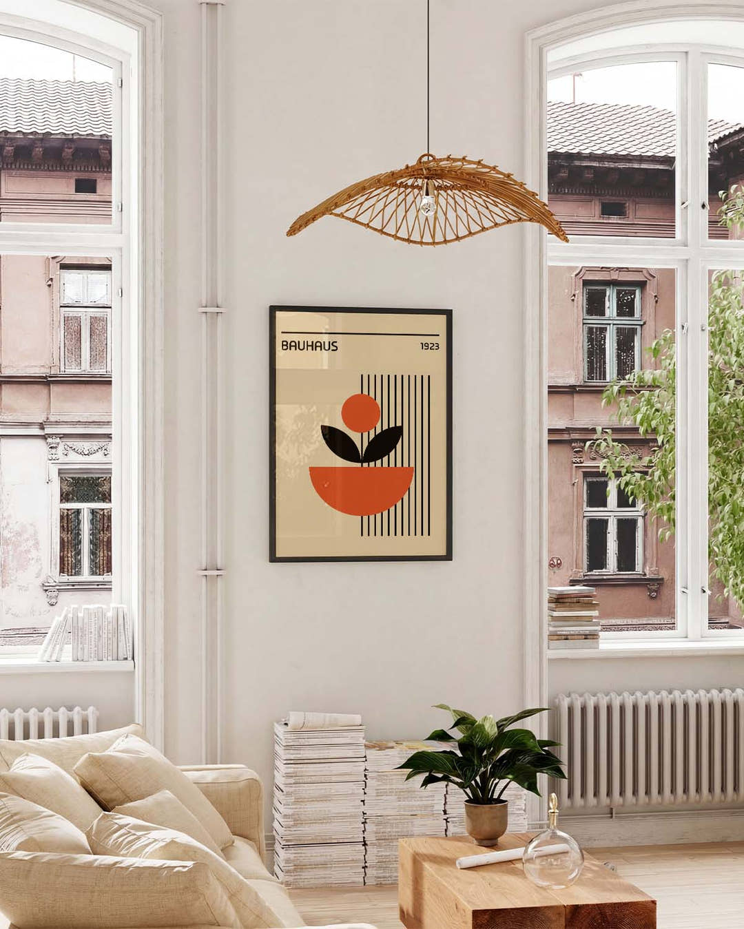 Bauhaus Poster Pflanze – Bauhaus Flower Pot