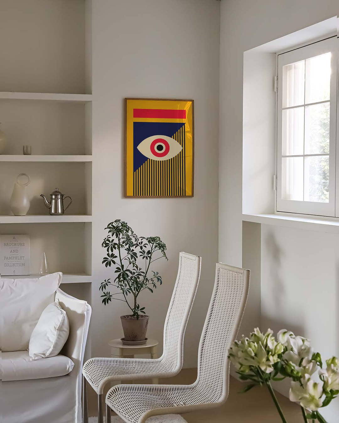 Bauhaus Geometric Eye Poster