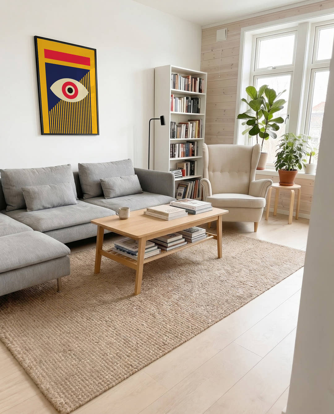 Bauhaus Geometric Eye Poster