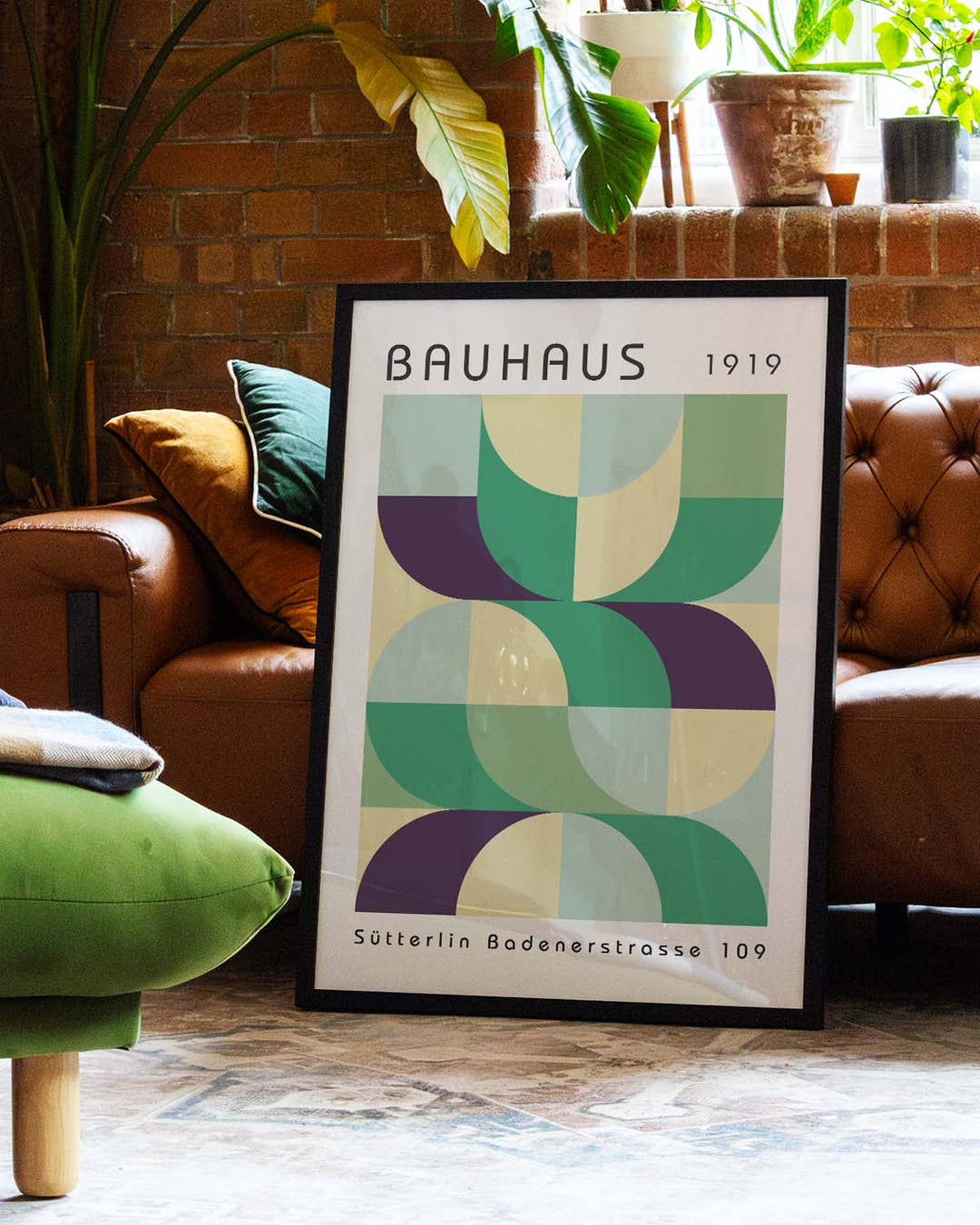 Bauhaus Poster Raster – Bauhaus Geometric Grid Color