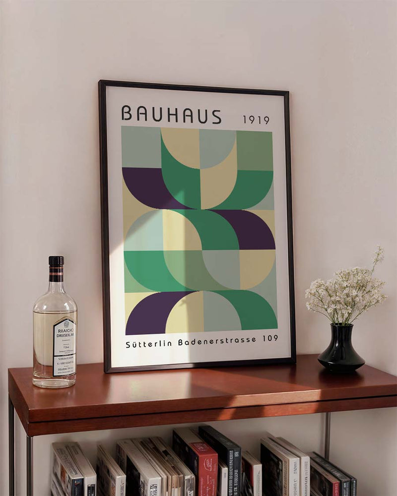 Bauhaus Poster Raster – Bauhaus Geometric Grid Color