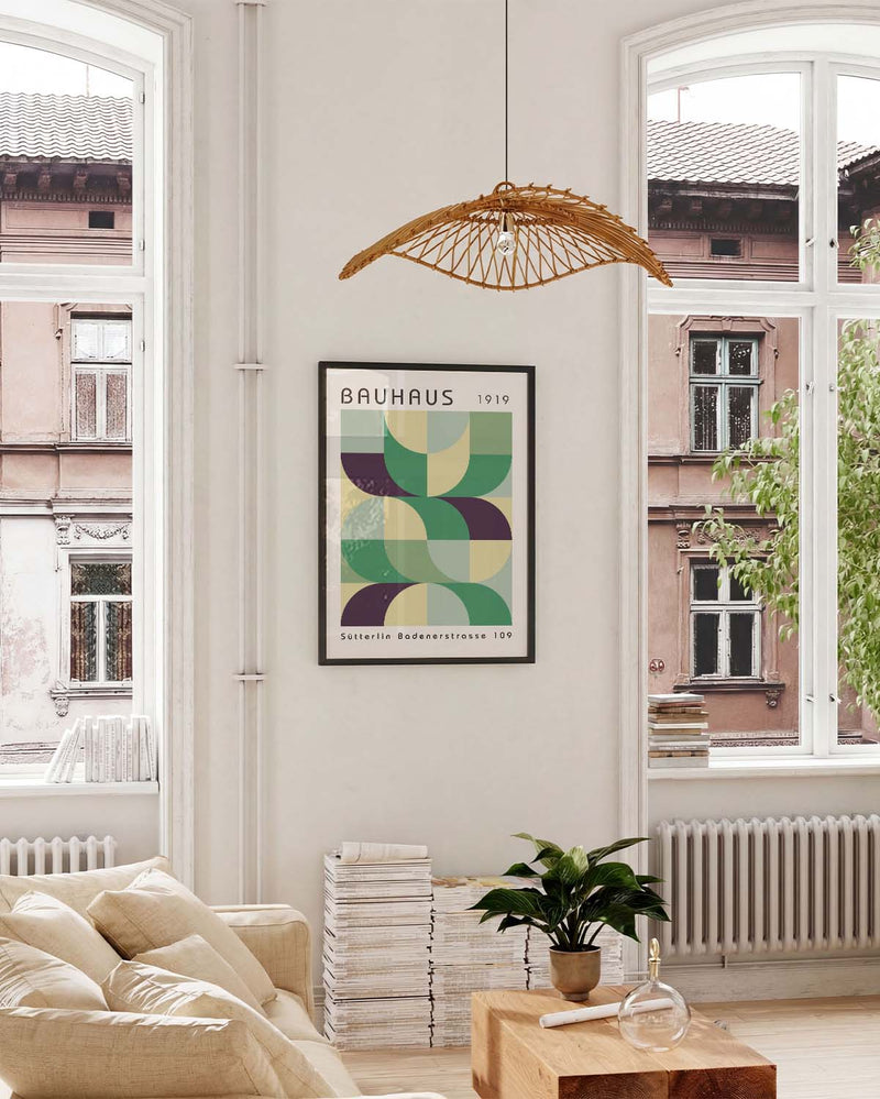 Bauhaus Poster Raster – Bauhaus Geometric Grid Color