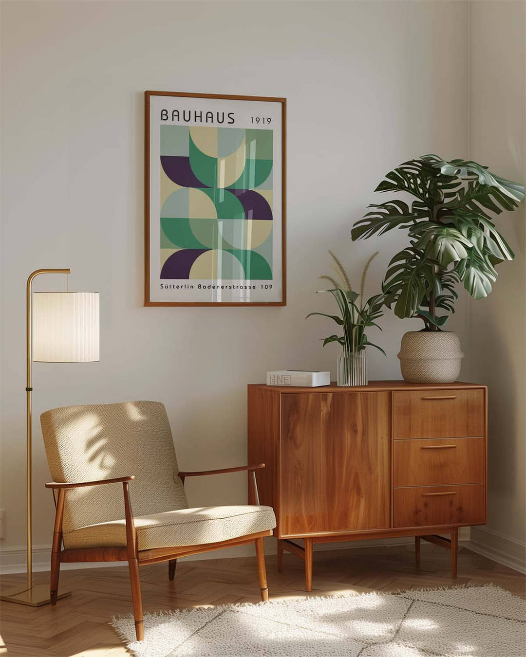 Bauhaus Poster Raster – Bauhaus Geometric Grid Color