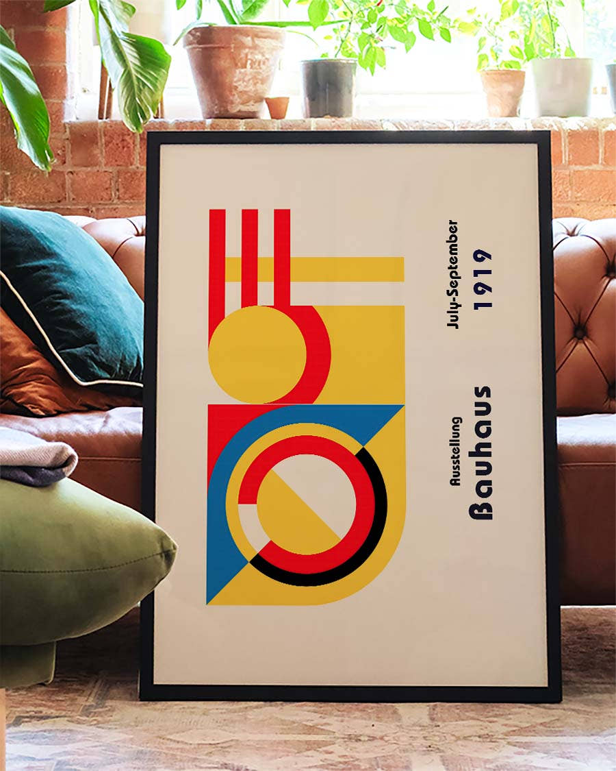 Bauhaus Poster Zahlen – Bauhaus Geometric Number