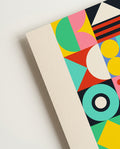 Bauhaus Geometric Patchwork Poster
