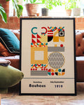 Bauhaus Poster Patchwork – Bauhaus Geometric Patchwork Modern