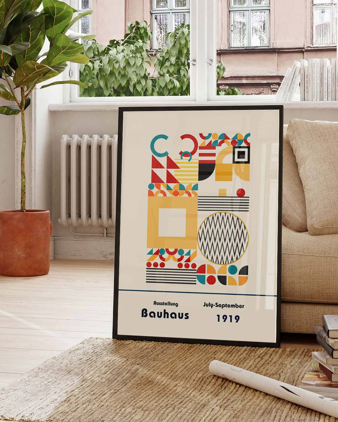 Bauhaus Poster Patchwork – Bauhaus Geometric Patchwork Modern