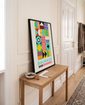 Bauhaus Geometric Patchwork Poster