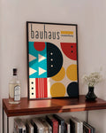 Bauhaus Geometric Pattern Poster