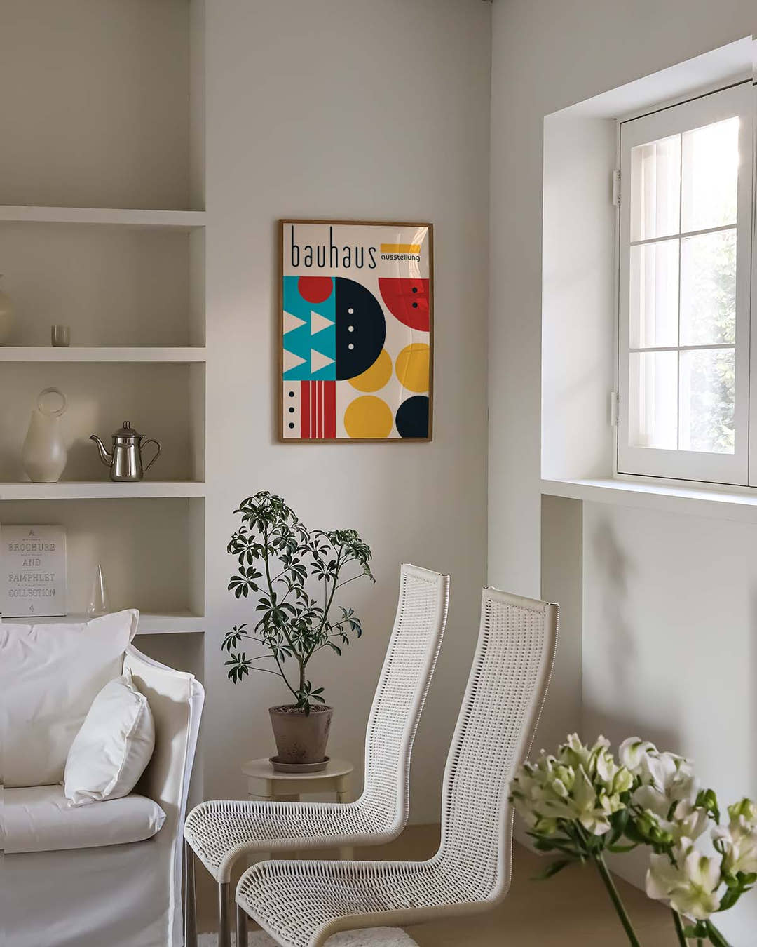 Bauhaus Geometric Pattern Poster