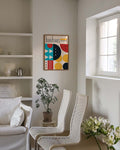Bauhaus Geometric Pattern Poster