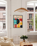 Bauhaus Geometric Pattern Poster