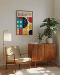 Bauhaus Geometric Pattern Poster