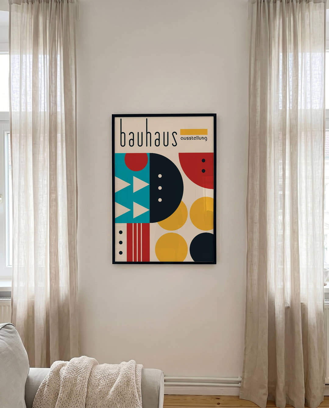 Bauhaus Geometric Pattern Poster