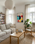 Bauhaus Geometric Pattern Poster