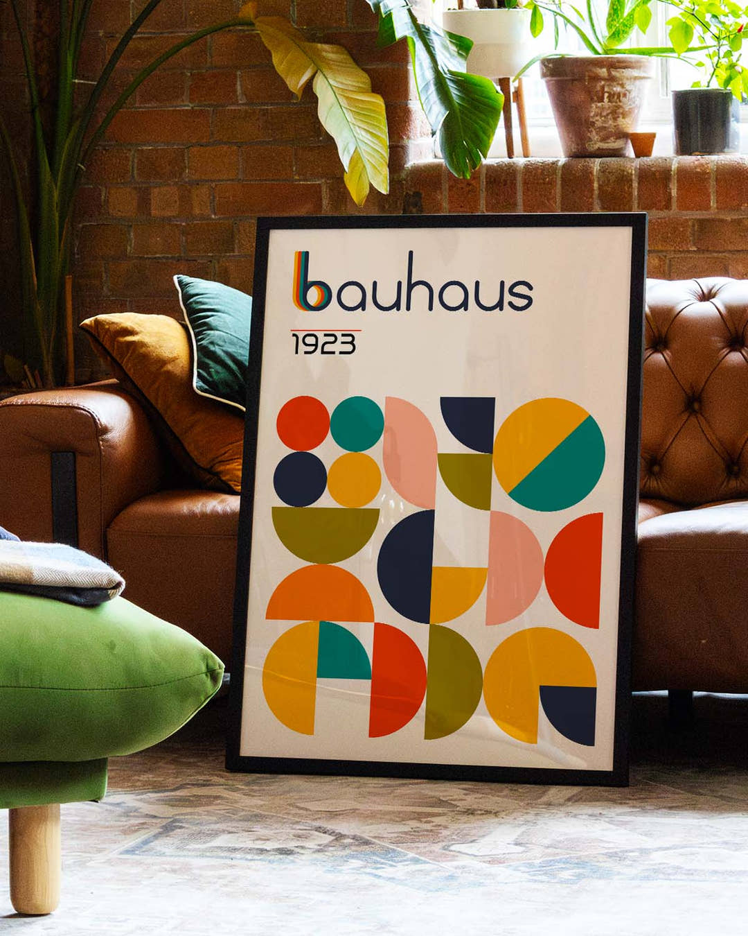 Bauhaus Geometric Shapes Poster
