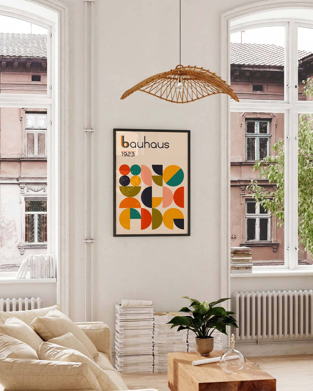 Bauhaus Geometric Shapes Poster