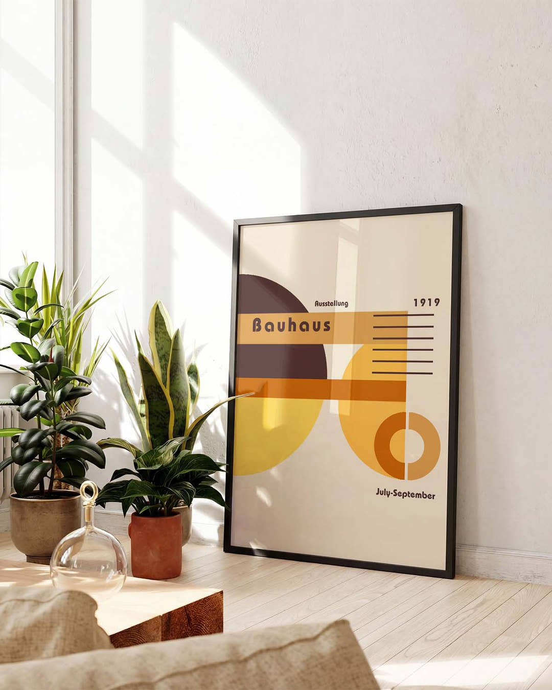 Bauhaus Poster Sonne – Bauhaus Geometric Sun Composition