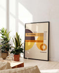 Bauhaus Poster Sonne – Bauhaus Geometric Sun Composition