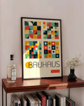 Bauhaus Geometric Tiles Poster