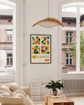 Bauhaus Geometric Tiles Poster