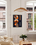 Bauhaus Geometric Totem Poster