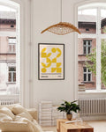 Bauhaus Golden Shapes Poster