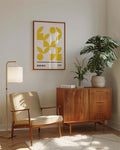 Bauhaus Golden Shapes Poster
