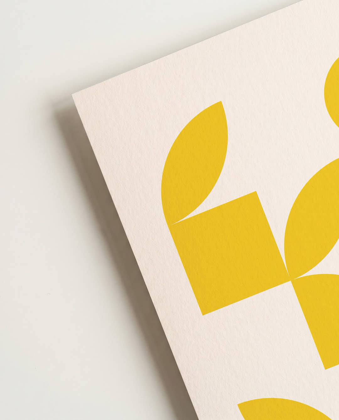 Bauhaus Golden Shapes Poster