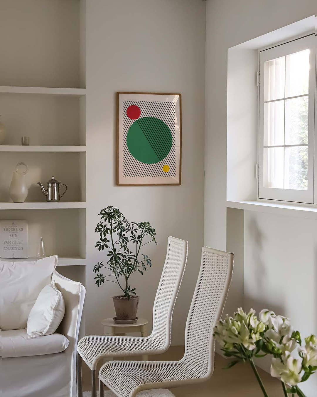 Bauhaus Green Circle Poster
