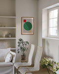 Bauhaus Green Circle Poster