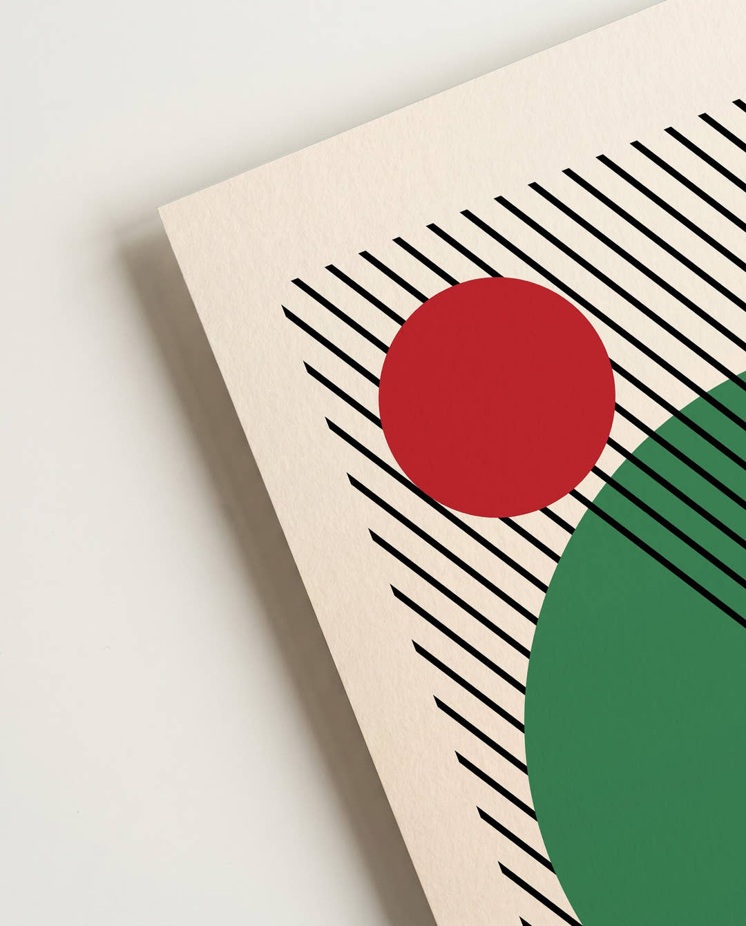 Bauhaus Green Circle Poster
