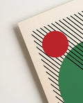 Bauhaus Green Circle Poster