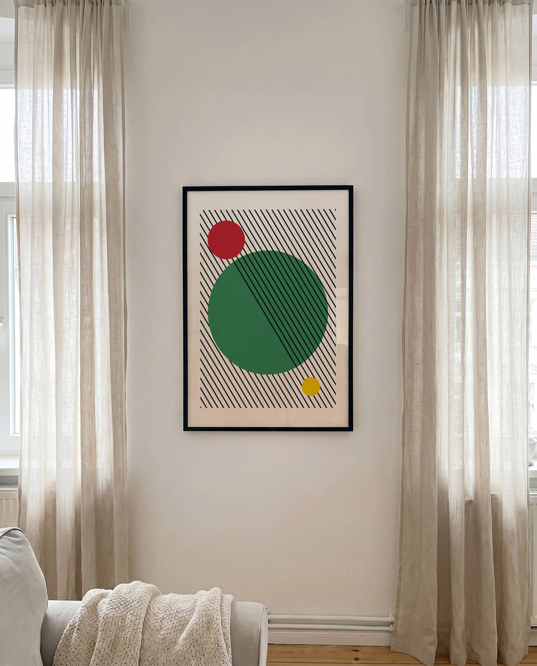 Bauhaus Green Circle Poster