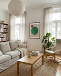 Bauhaus Green Circle Poster