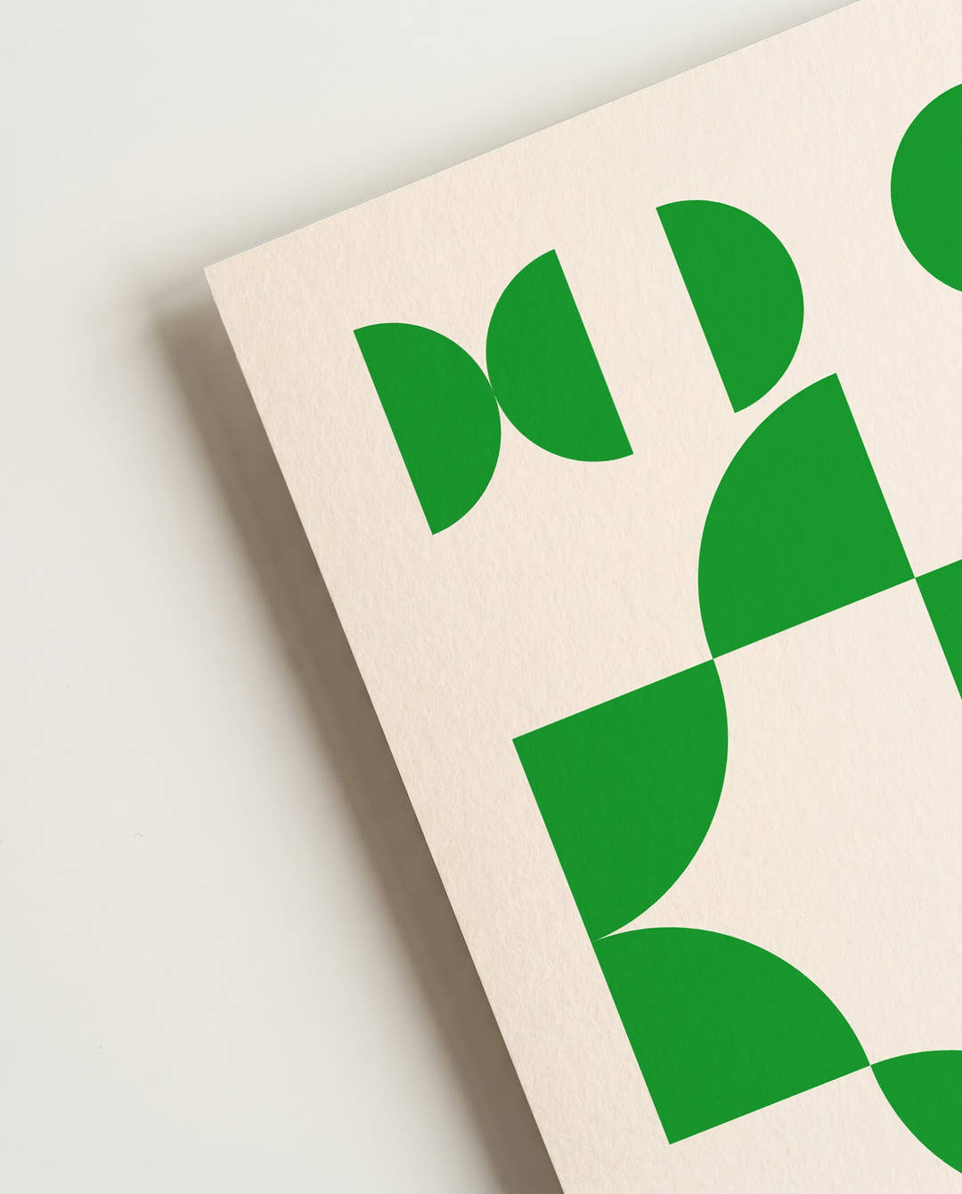 Bauhaus Green Pattern Poster