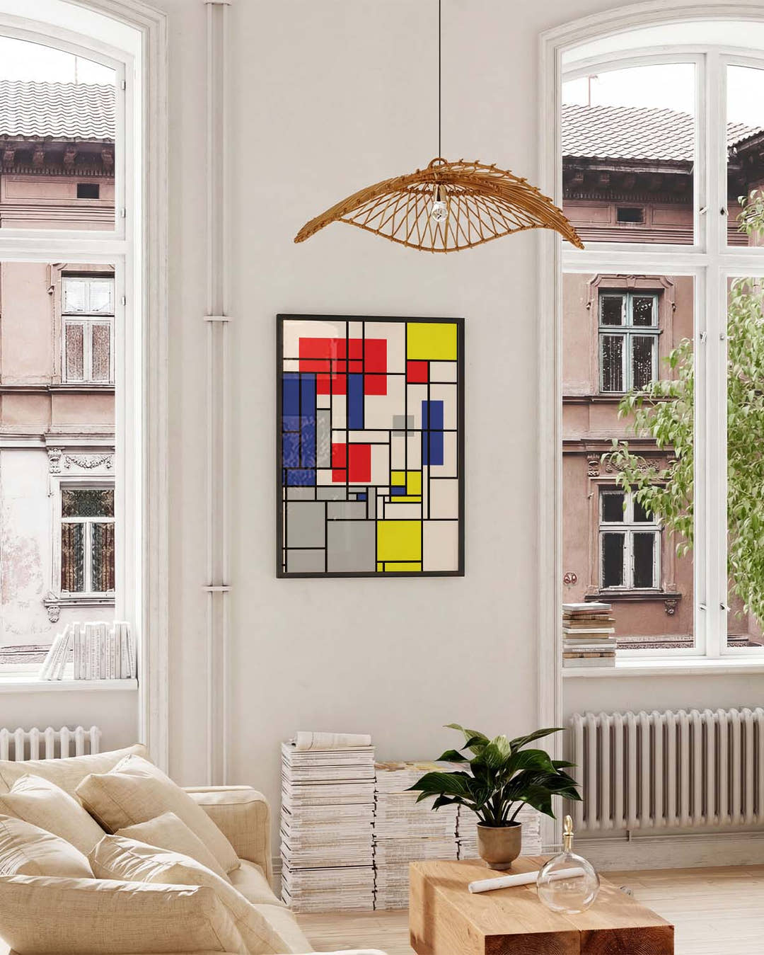 Bauhaus Grid Composition Poster