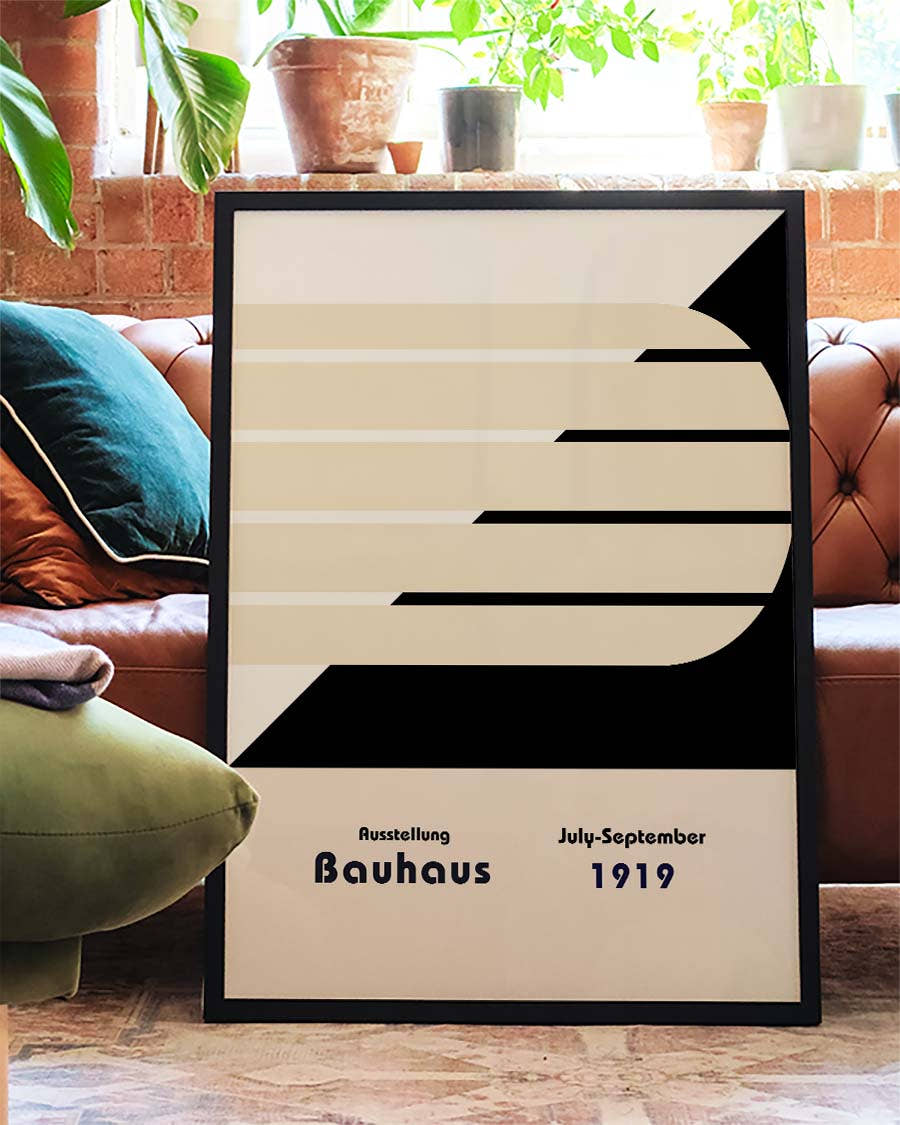 Bauhaus Poster Halbkreis – Bauhaus Half Circle Stripe